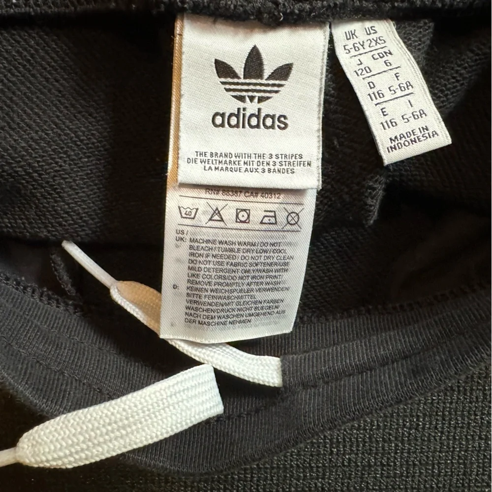 5/$25 Boys Adidas black and white shorts, size XXS (size 5-6)